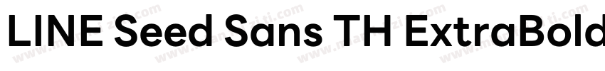 LINE Seed Sans TH ExtraBold字体转换